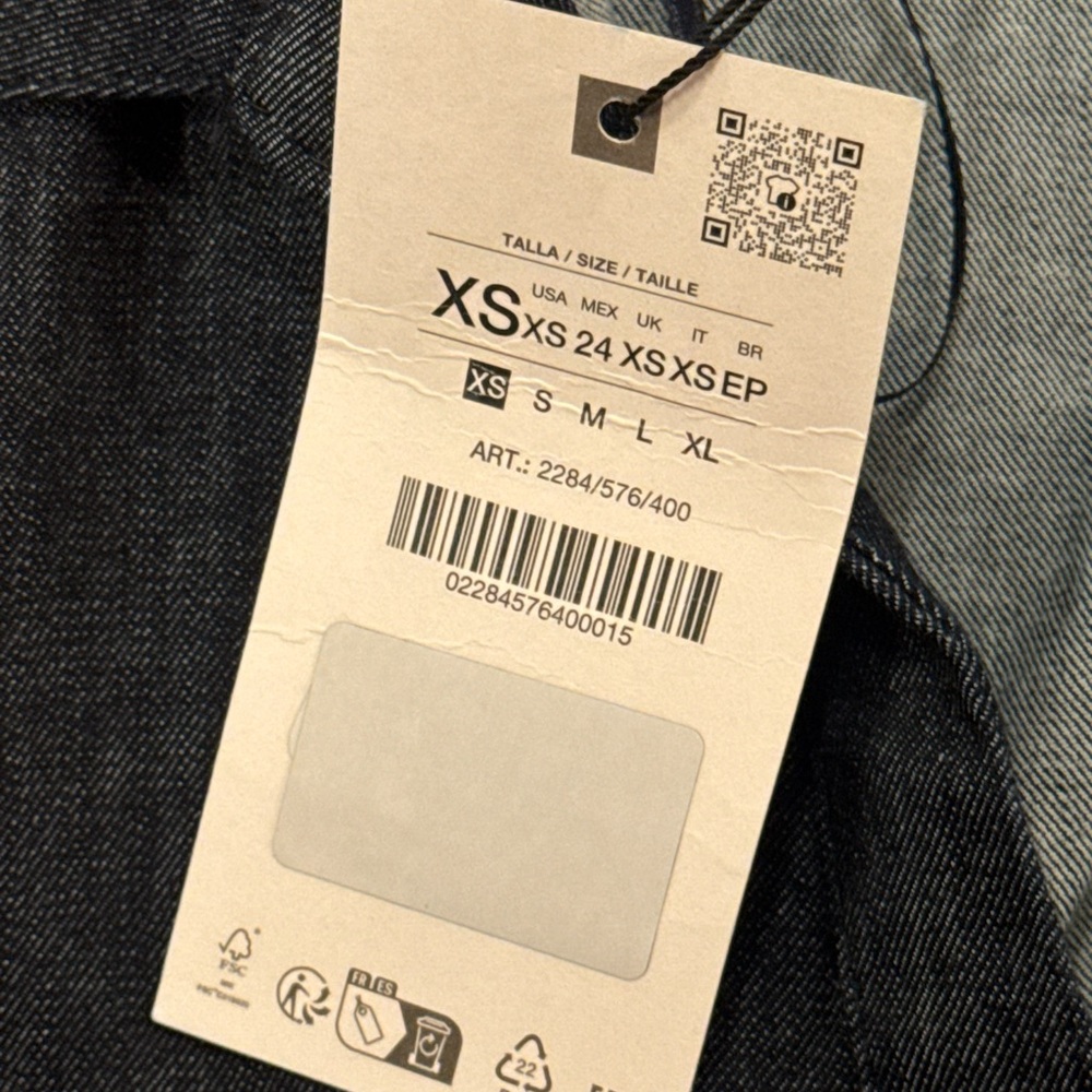 Zara Dark Blue Denim Midi Dress - Picture 4 of 6